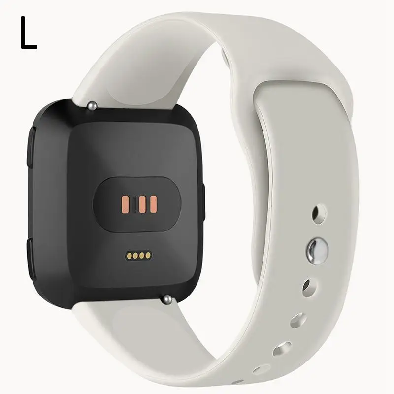 Мягкие силиконовые Замена спортивные часы-браслет ремешок для Fitbit Versa Lite Edition браслет 15 цветов S L Размер