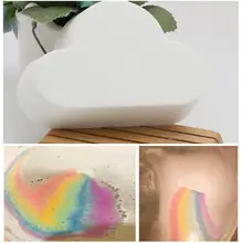 160g Rainbow Cloud Salt Essential Oil Bathing Ball Bubble Exfoliating Moisturizing Skin Care Props Dropshipping insan bamboo salt toothpaste 160g