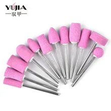 12pcs/set Nail Art Tips Electric Drill File Buffer Manicure Pedicure Grooming Tool Nail Polish Remover Cutters for Manicure