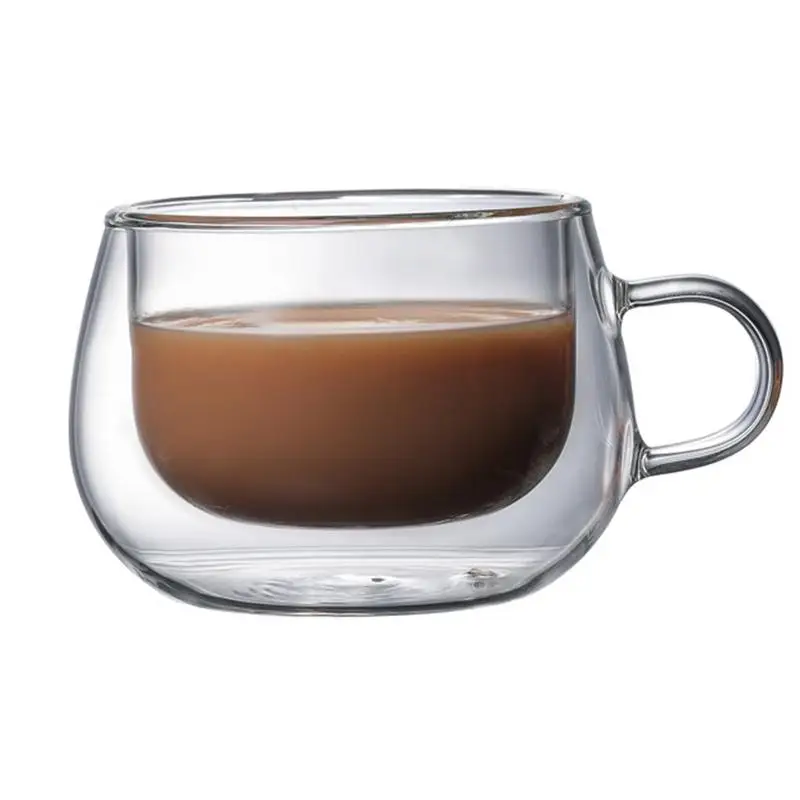 

Double-layer Insulation Anti-scalding Glass Cup Thickening Old Fashioned Glasses Cocktail Drinkware Glassware Transparent Cup