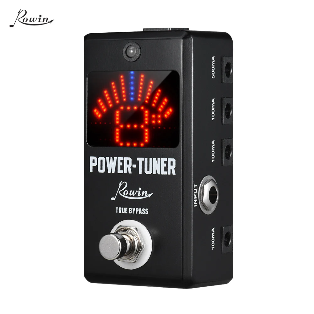 

Rowin LT-920 Guitar Tuner + Effect Power Supply with Tuning Function 8 Isolated DC 9V Outputs True Bypass