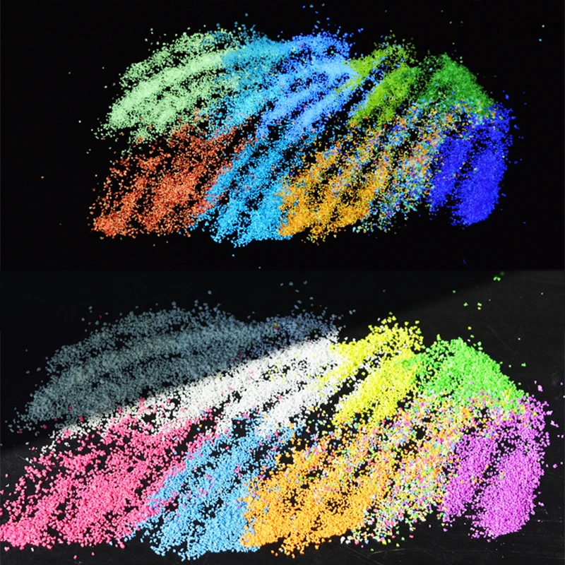 1Bag Fish Tank Fluorescent Particles DIY Noctilucent Sand Party Decoration Festival Supplies Gravel Luminous Glow Aquarium