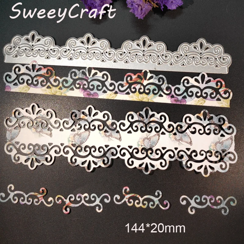 

Lace Edge Border Metal Cutting Dies Stencil for DIY Scrapbooking Photo Album Embossing Paper Cards Crafts Diecuts Cutter Decor