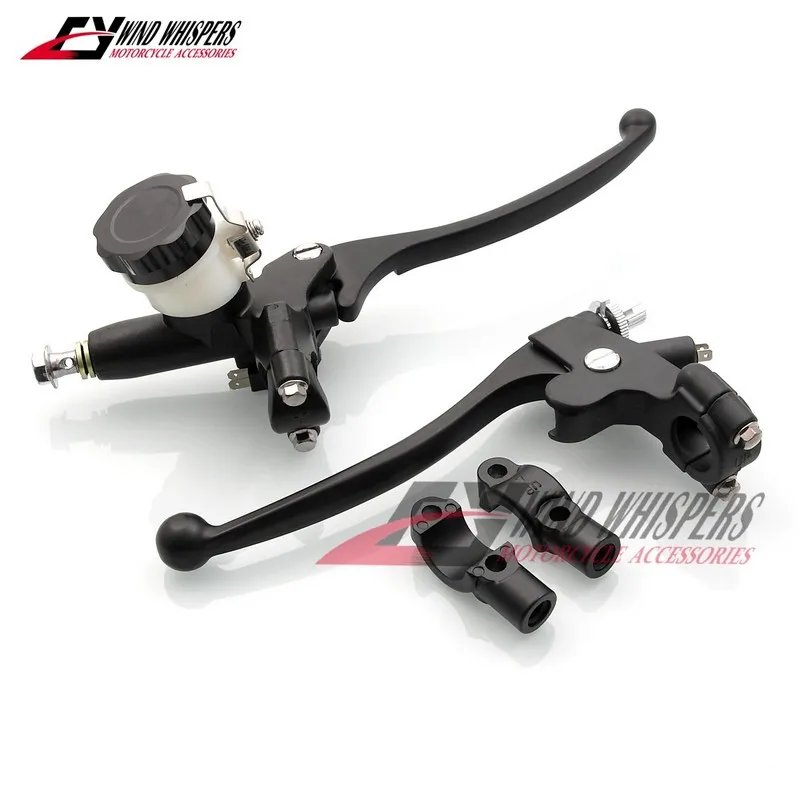 7/8'' Street Racing Modified Universal Clutch Lever Brake Oil Reservoir Master Cylinder For Honda Yamaha Kawasaki Suzuki Monkey |