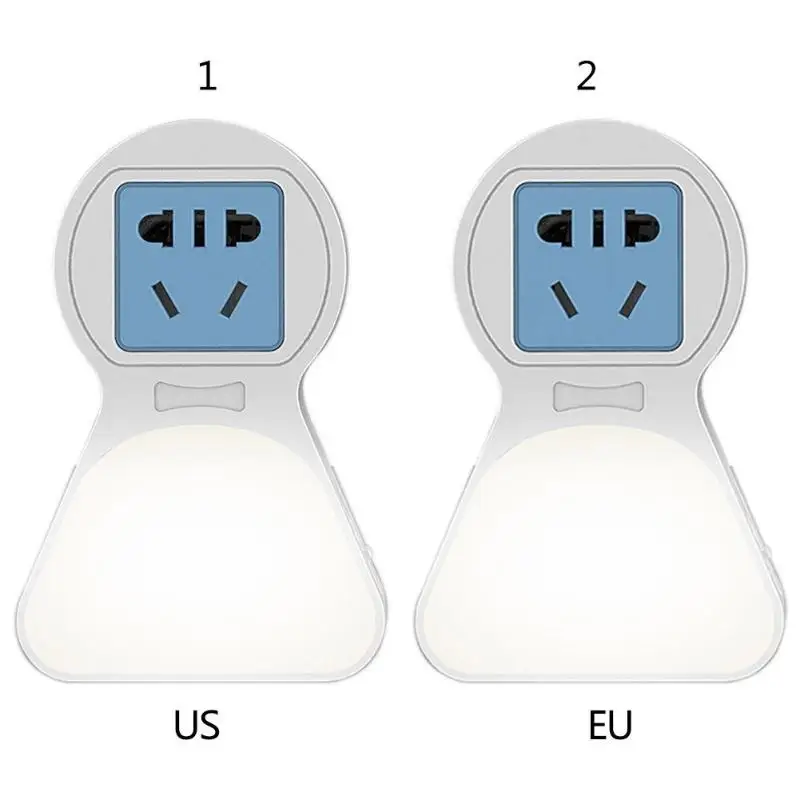 Интеллектуальная светочувствительная светодиодная розетка ночник 5 В USB зарядка