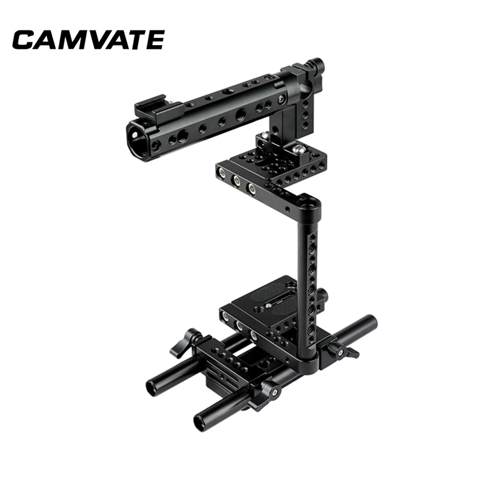 стабилизатор для камеры фотоаппарата CAMVATE Алюминиевый Стержень Rig DSLR Кейдж Топ