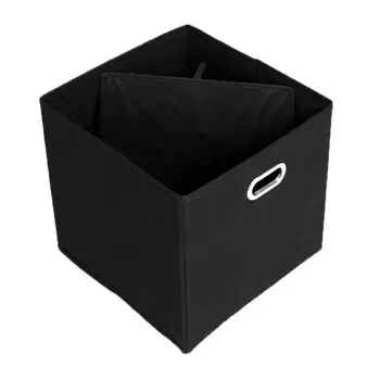 

6PCS Storage Box Black Sundries Storage Box With Plastic Portable Folding Moisture-proof Household Clothes Storage Utensils