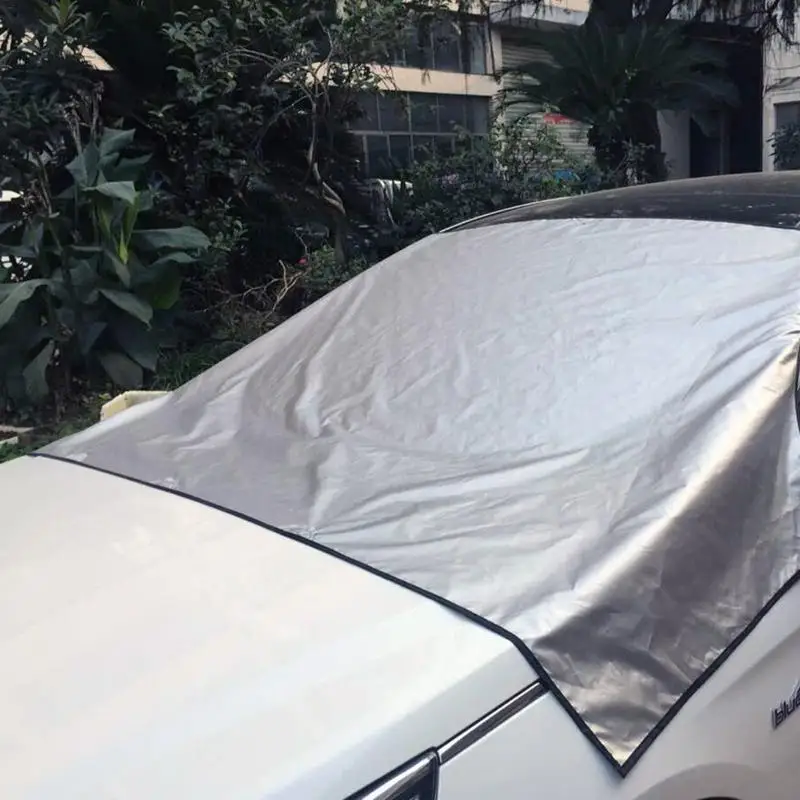 

210*120cm Car Front Windshield Cover Automobile Winter Snow Proof UV Protection Freeze-proof And Ice-proof Window Protection
