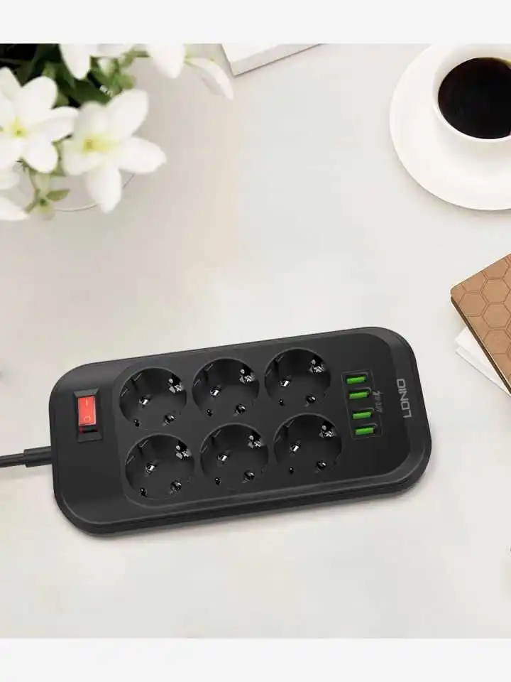 Настенная розетка питания 2 м usb кабель для зарядки настольного компьютера