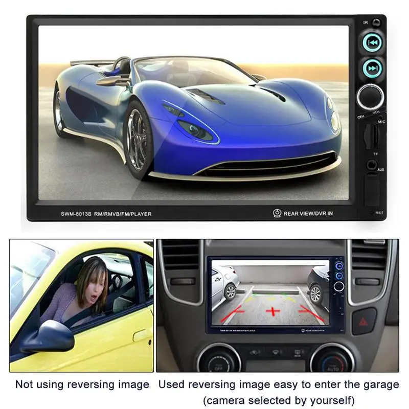 Автомобильный MP5 плеер HD 7 дюймов карта аудио и видео MP4 RM RMVB FM плееры авто