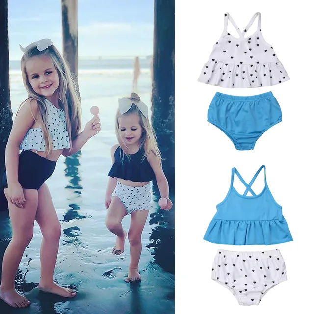 Toddler Kid Baby Girl Swimwear Beachwear 2019 Summer Baby Girl Two