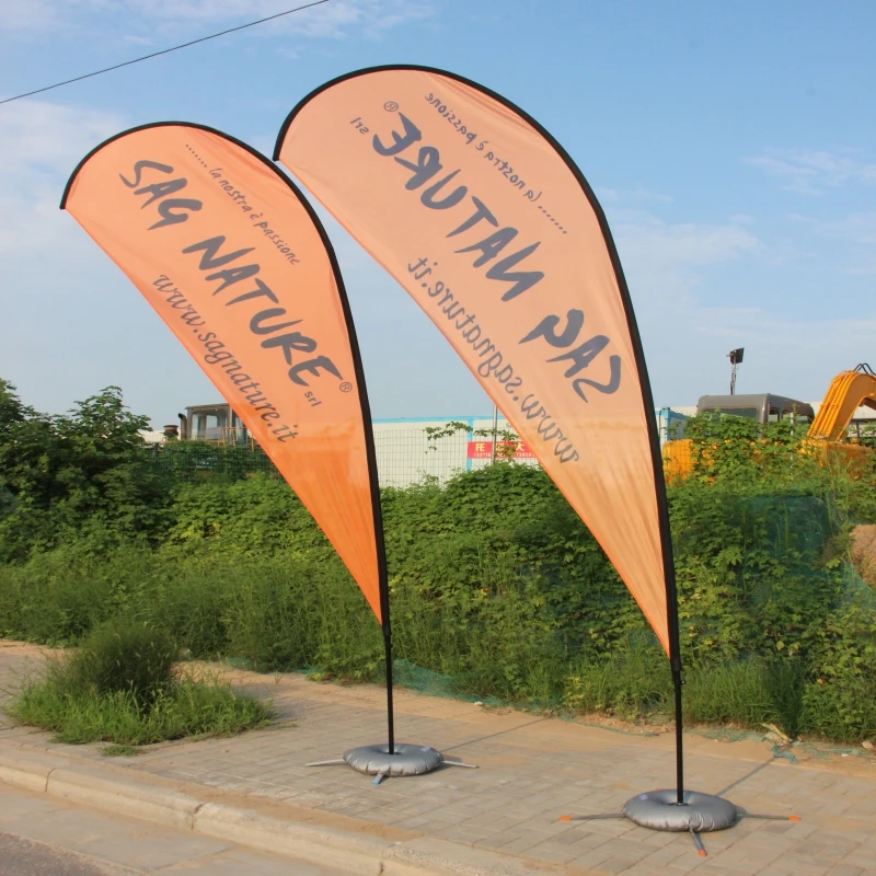 Teardrop Beach Flag Custom Printed Banner Outdoor Advertising