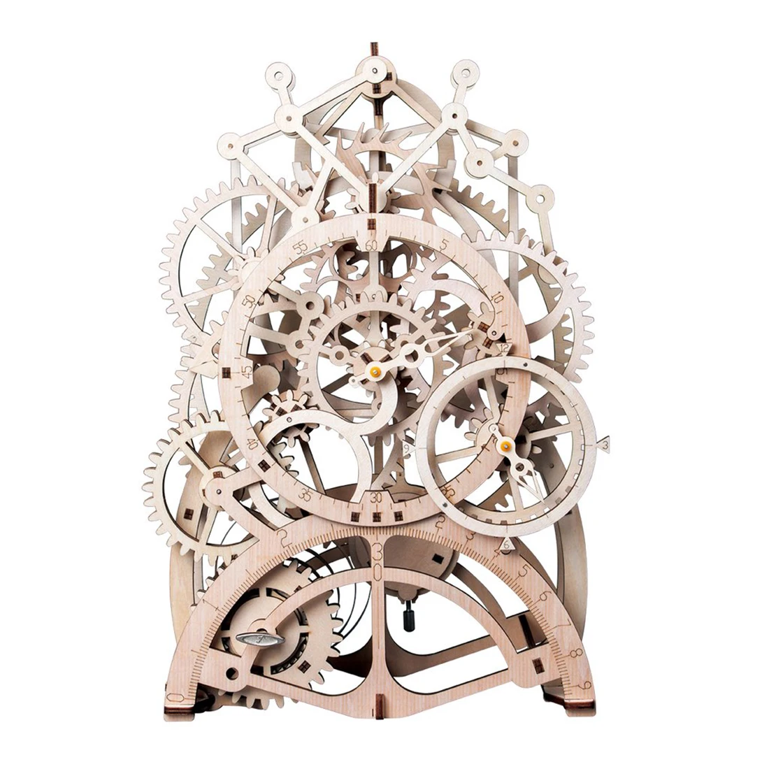 

Robotime 3D DIY Puzzle Movement Assembled Wooden Pendulum Clock/Treasure Box/Perpetual Calendar Stem Toy