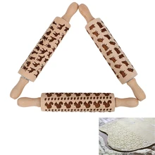 HILILFE Белка Собака свиная узор печенье тиснение деревянные инструменты для приготовления пищи гаджеты скалка для помадки торт тесто ролик