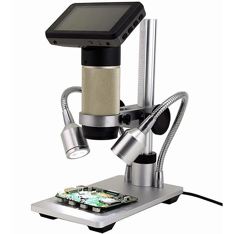 

HDMI 1080P Full HD USB Microscope Magnifier Long Object Distance Microscope Double Output Soldering Tool Phone Watch Repair
