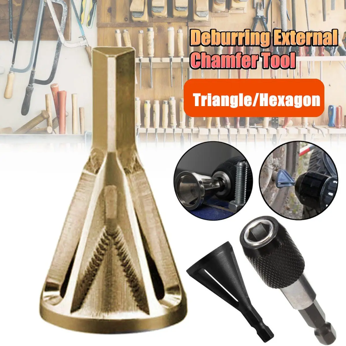 Deburring Gadgets Bit Chamfer Drill External Remove Burr Countersink Steel Tool