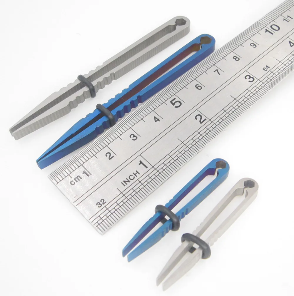

pick up clip tc4 ti EDC titanium tweezer clamp gear mini tool clamping gadget camp hike outdoor pocket multi multipurpose