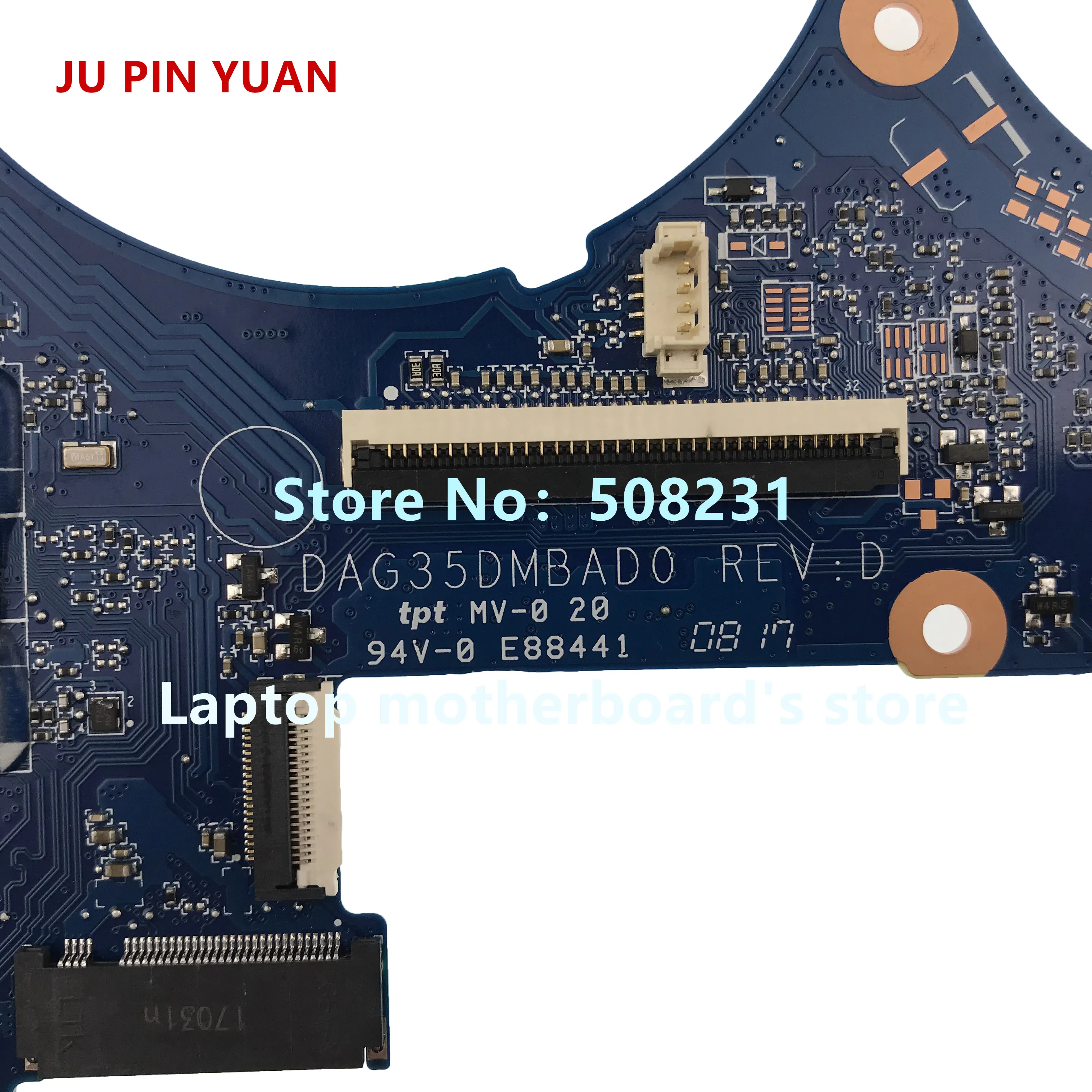 wonderful  JU PIN YUAN 914772-601 914772-001 for OMEN by HP Laptop 15-AX Laptop motherboard DAG35DMBAD0 GTX105