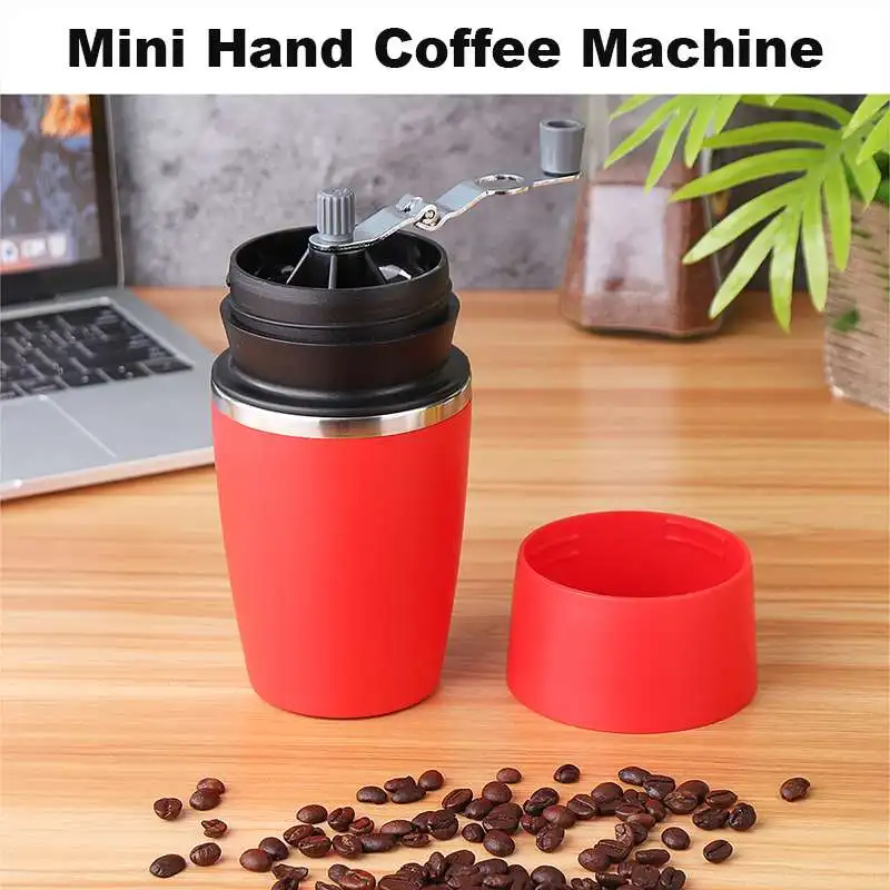 

Multifunction 320cc Manual Coffee Grinder Mini Outdoor Hand Coffee Makers Household Manual Hand Coffee Bean Maker Machine Cup