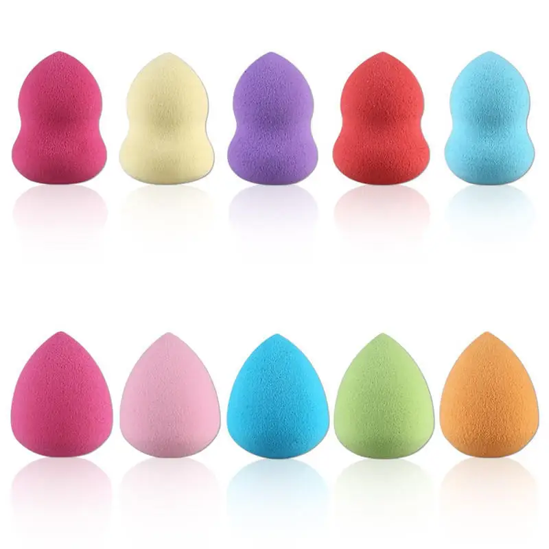 10pcs Makeup Foundation Sponge Blender Puff Flawless Powder Smooth