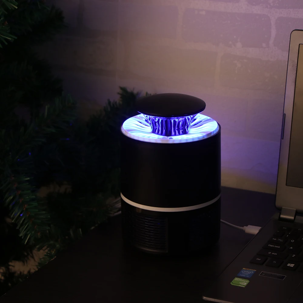 Mosquito Killer USB Электрический комаров Killer лампа Фотокатализ немой домашний светодиодный жучок ловушка для насекомых Zapper ловушка без излучения