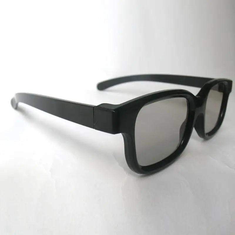1Pair Polarized 3D Glasses Black Frame For Dimensional Anaglyph Movie Game DVD LCD Video Game Theatre Circular 1Pair Polarized 3D Glasses Black Frame For Dimensional Anaglyph Movie Game DVD LCD Video Game Theatre Circular