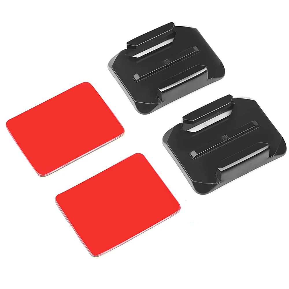 

FGHGF Helmet Curved Surface Base Mount and Adhesive Stickers Accessory for GoPro Hero 7 6 5 4 Eken H9 Yi 4K SJCAM SJ4000 Skiing