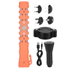 Мульти-функциональный жезл регулировщика с расклешенными Портативный аварийного Предупреждение световая сигнализация 100-240 V