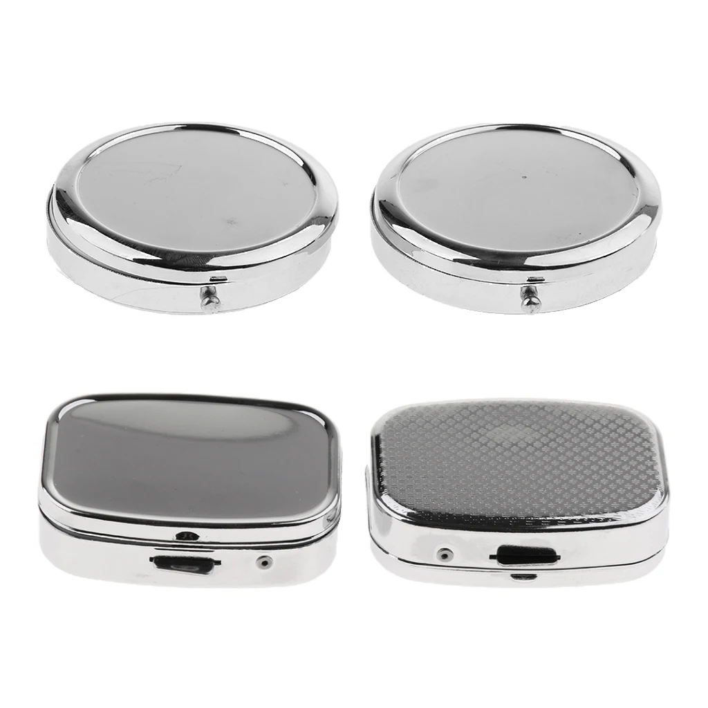 

2 Pieces Portable Vitamin Medicine Container Tablet Box Pill Storage Cases Organizer
