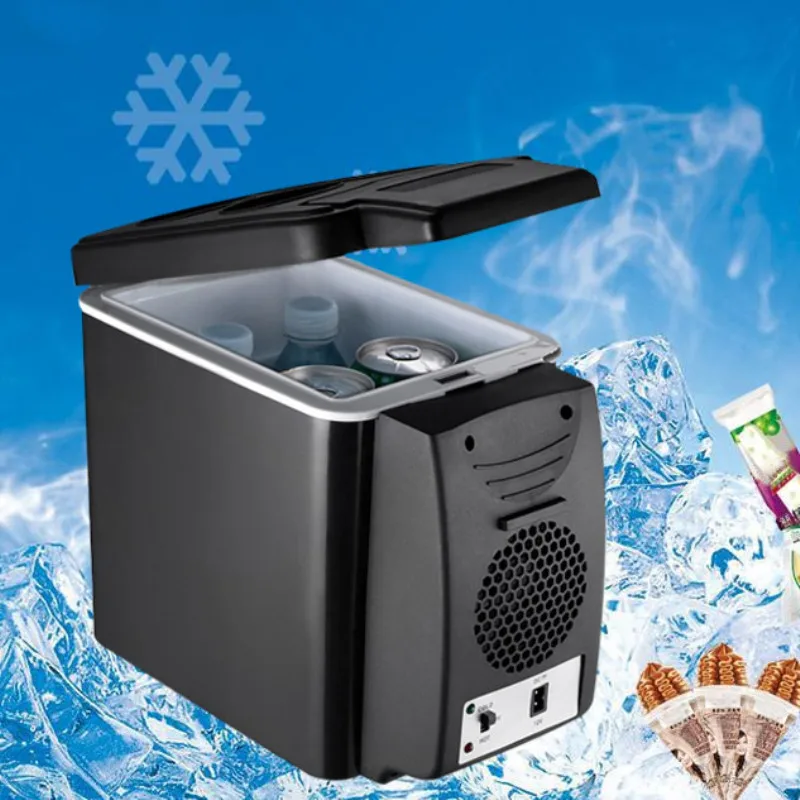 Portable 6L Car Refrigerator 12V Multi-Function Temperature Control Dual-Use Box Cooler Warmer Vehicular Fridge For Home Travel Portable 6L Car Refrigerator 12V Multi-Function Temperature Control Dual-Use Box Cooler Warmer Vehicular Fridge For Home Travel