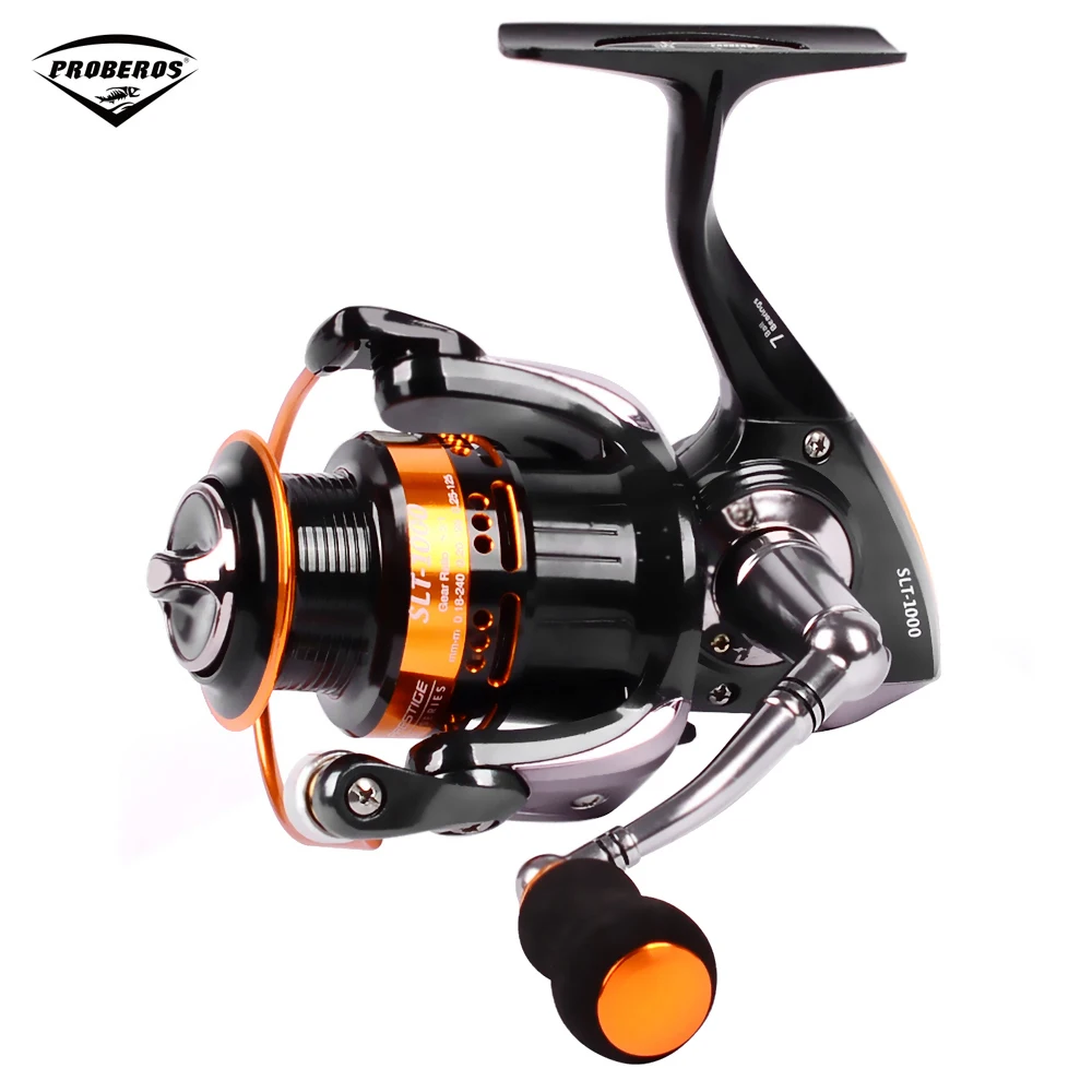 

PRO BEROS 7BB 5.5:1 Gear Ratio Fishing Spinning Reel Metal Aluminum Alloy Spool Lightweight Fishing Reel Tackle Spinning Reel