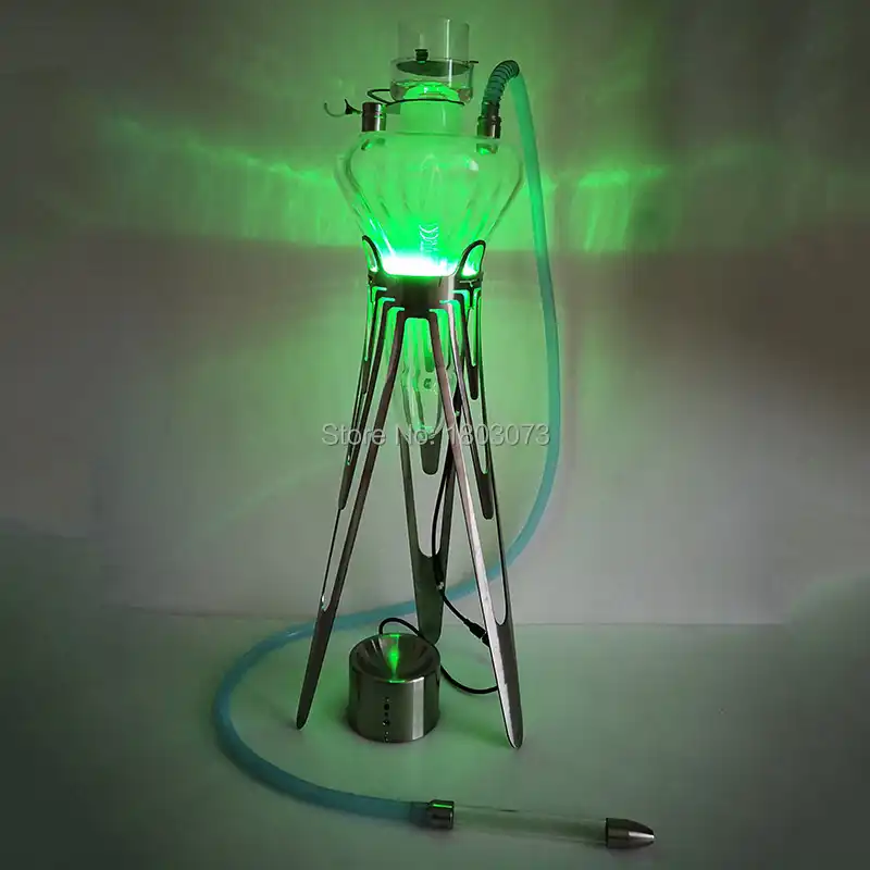 High quality 304 stainless steel medusa hookah blue pipe smoking tool