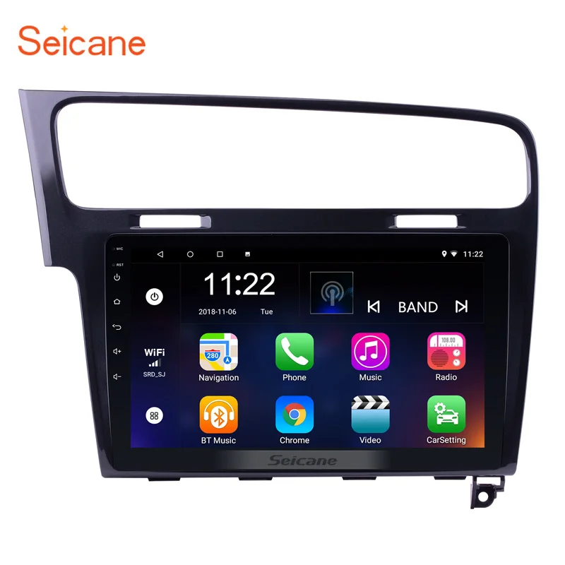 Seicane Android 6 0/7 1 10 дюймов 2Din Автомагнитола gps четырехъядерный стерео Мультимедийный