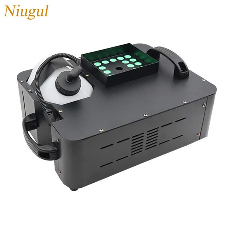 

LED 1500W Fog Machine 24X9W RGB Color LEDs Smoke Machine Fogger Hazer Equipment For DJ Bar Disco Wireless Remote Vertical Fogger