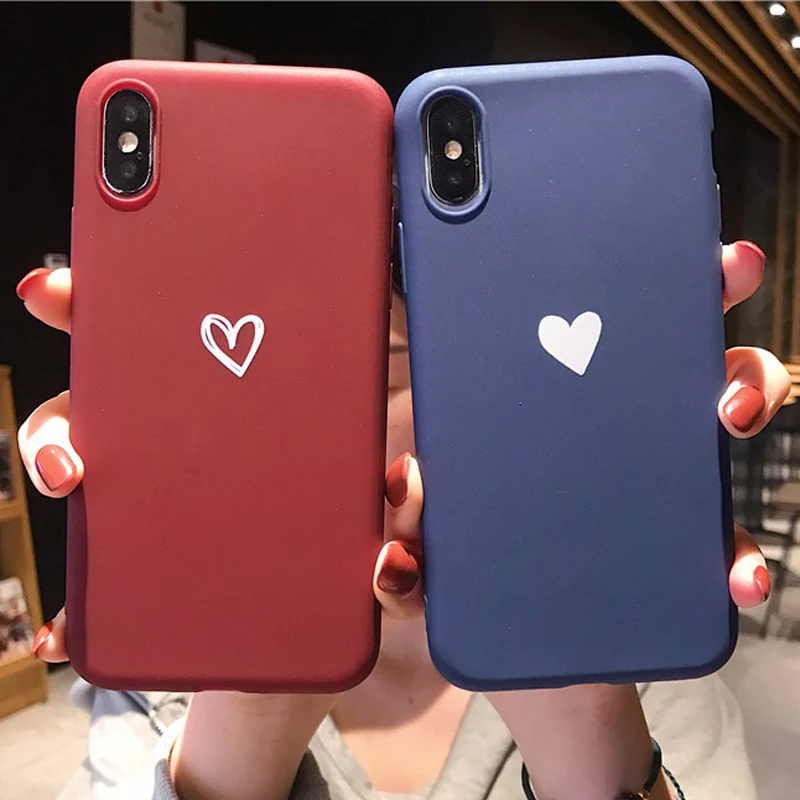 Lovebay чехол для телефона iPhone 11 Pro 6 6s 7 8 Plus X XR XS Max 5 5S SE милый мультяшный сердечко