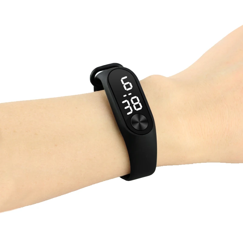 

Fashion Superior Woman Digital Watch White Light Silicone Girl Led Sport Watches Wristwatch Bracelet Relogio Masculino