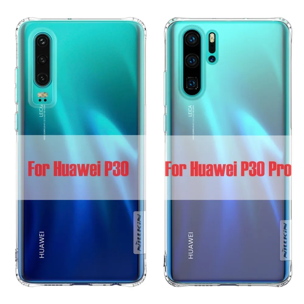 Для huawei p30 чехол для huawei p30 Pro чехол Nillkin натуральный прозрачный мягкий кремний TPU Защитный чехол для huawei p30