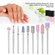 9 шт. сверло для электрической маникюрной машины аксессуары полировальные инструменты шлифовальная насадка для ногтей художественные инструменты маникюрный резак