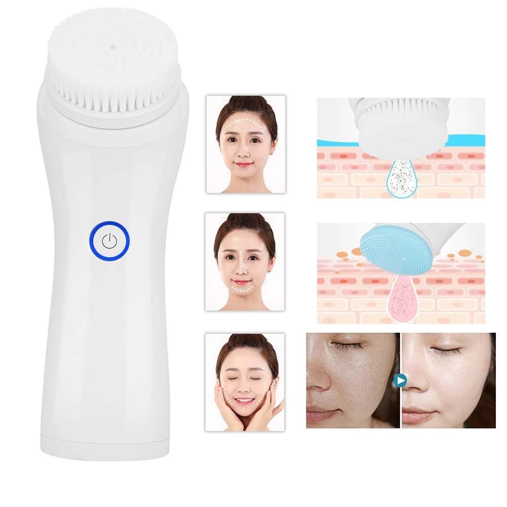 

2-in-1 Waterproof Electric Facial Cleansing Brush Face Washing Machine USB Charging