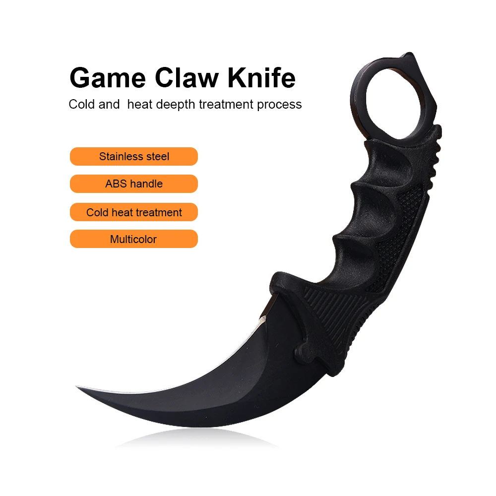 JelBo красный нож Karambit, нож с фиксированным лезвием, CS GO, контр страйк, спасательный лагерь, Охотничий Тактический нож, режущие инструменты