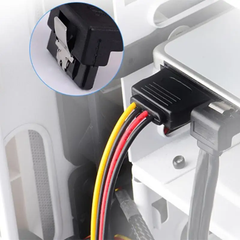 15Pin SATA Male to Female 2 распределитель кабель адаптер питания шнур Удлинитель провод для