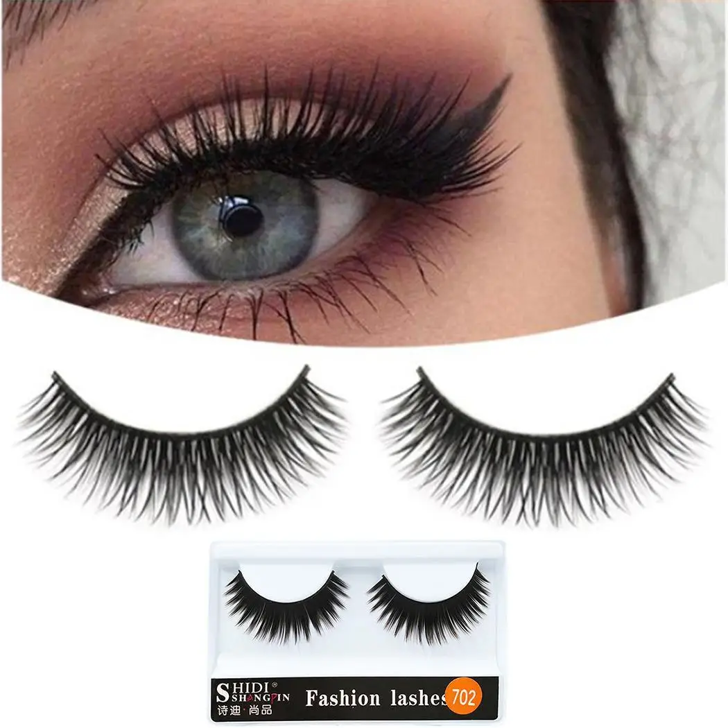 1 Pair Cute Fashion False Eyelashes Natural Fake Eyelash Black Eye Lashes Extension Makeup Tool