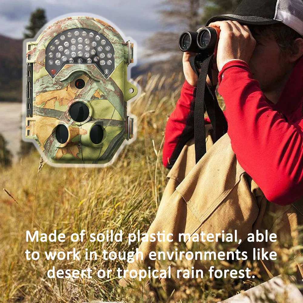 

E6 Infrared Night Vision Digital Trail Camera 0.5s Trigger Time 90 PIR Angle Dustproof Waterproof Surveillance Hunting Cameras