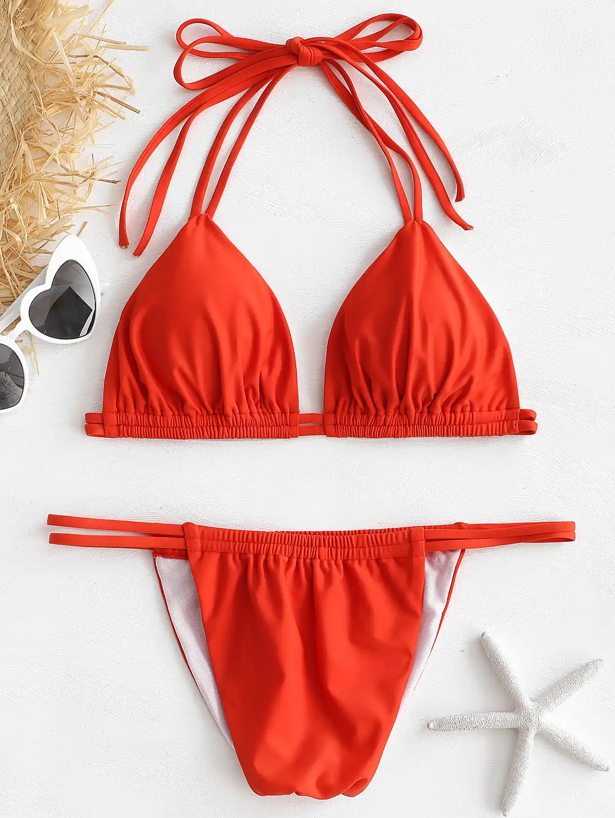 Zaful ホルターストラップ縛らビキニセット女性のセクシーなビーチ水着女性水着水着 Biquinis 19 Aliexpress