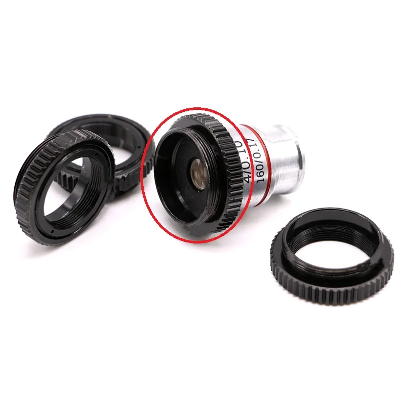 CS-C C-RMS Adapter Ring Objective Lens Adapter RMS to C CS Thread C-Mount for Industrial Camera M20 M25  Macro Photography