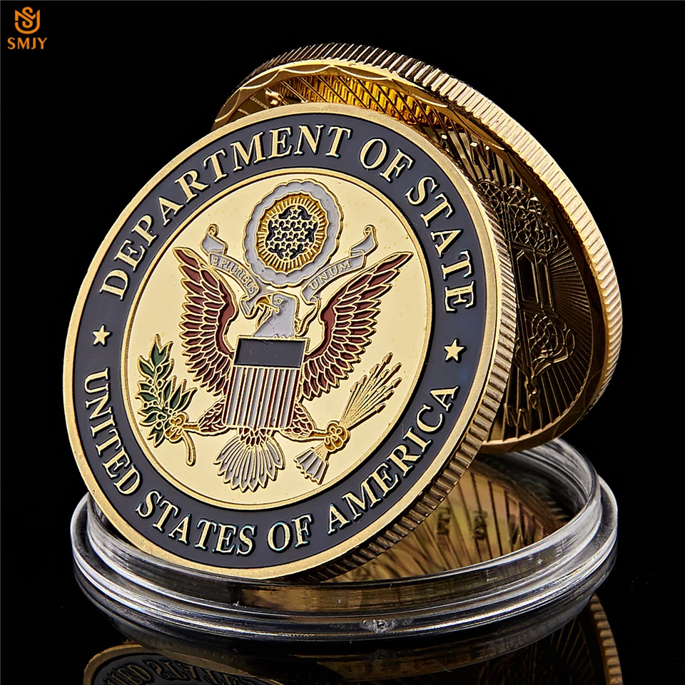 5 шт./лот государственный департамент США Париж Франция башня позолота вызов