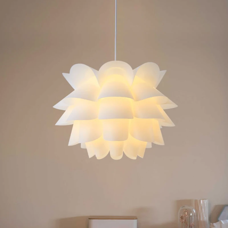 Современный Лотос цветочный абажур подвесные светильники дизайн Потолок Кулон домашний декор