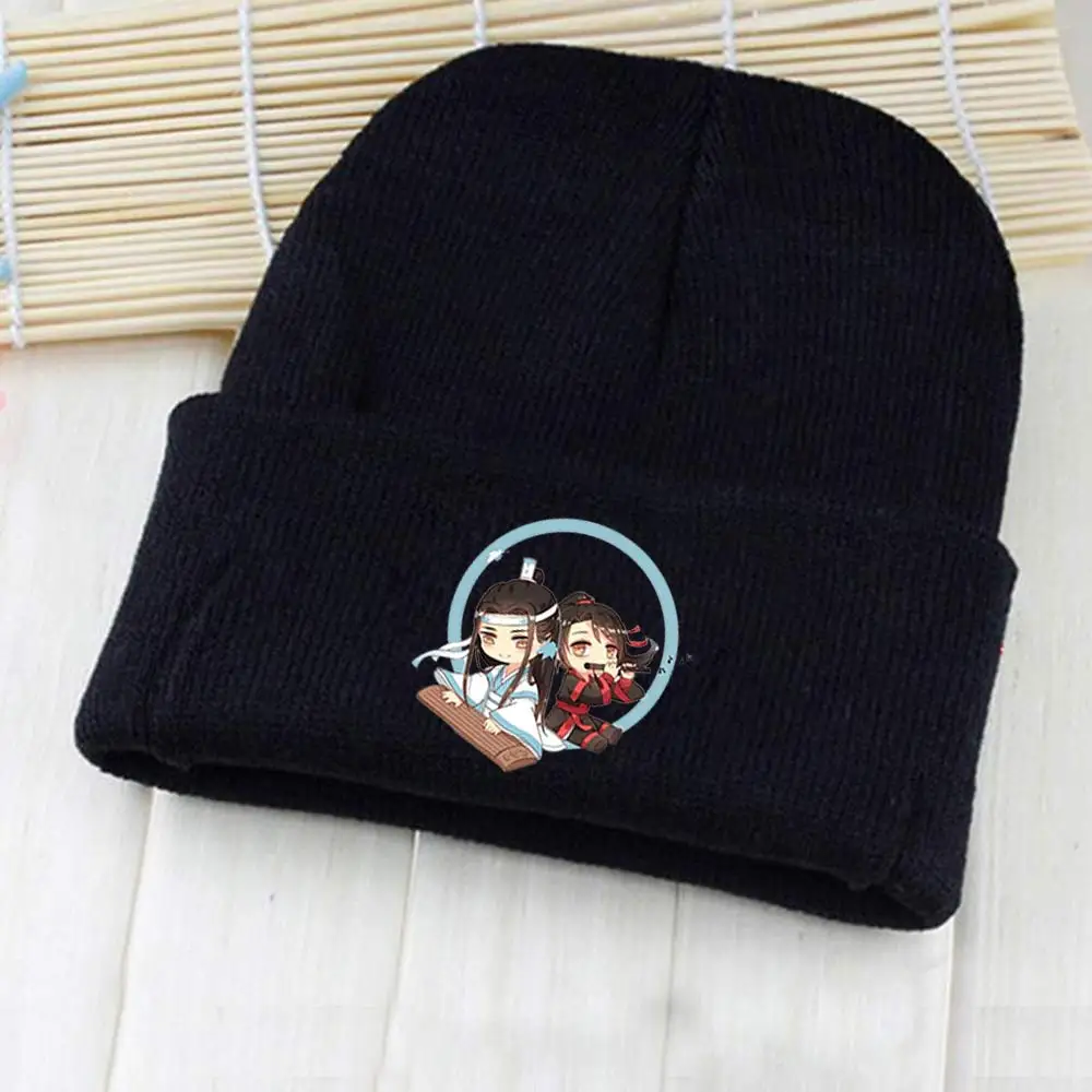 Giancomics Mo Dao Zu Shi Beanie шапка Wei Wuxian Lan Wangji фигурка Зимняя Теплая эластичная Otaku Косплей