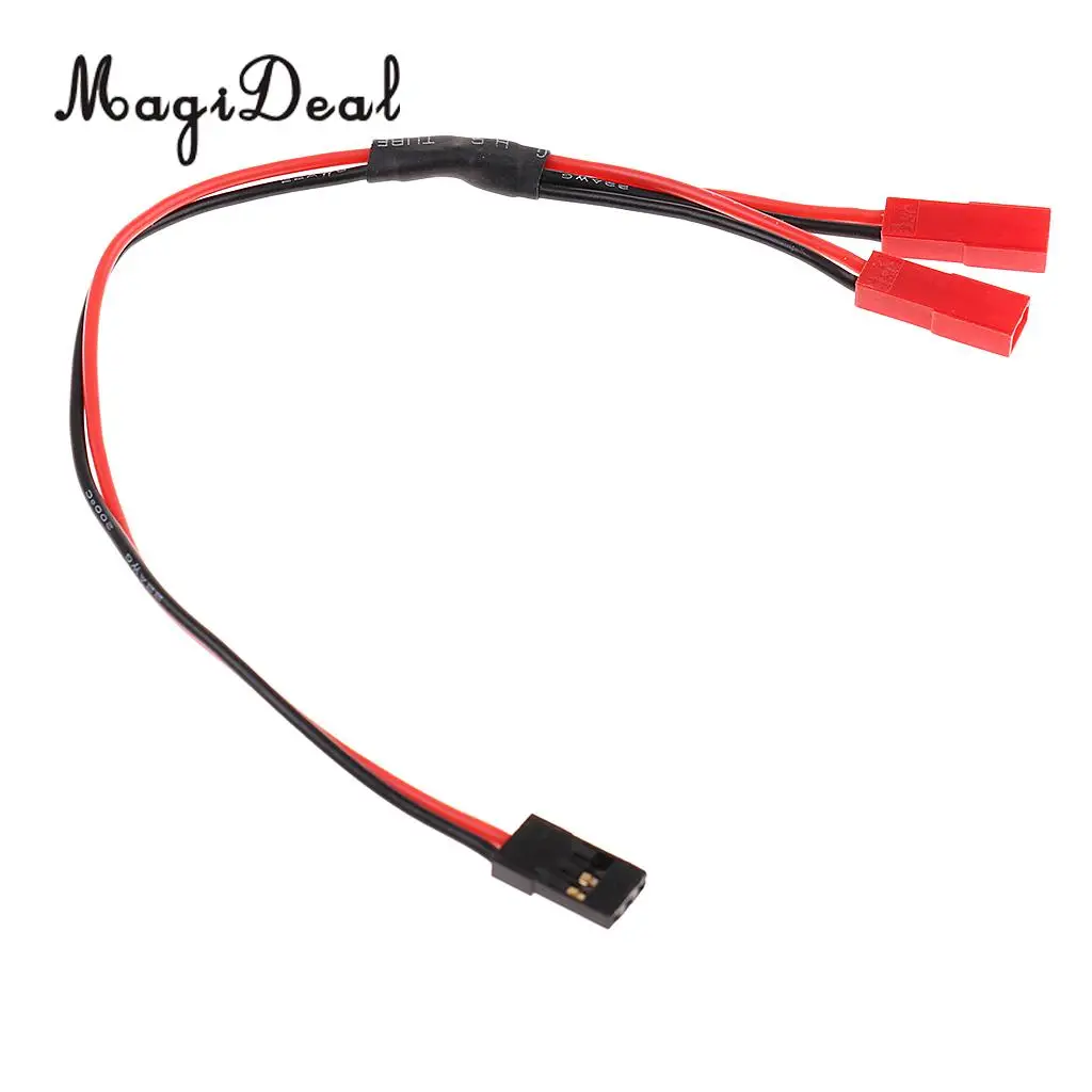 Кабель Сплиттер MagiDeal JR 1 Male JST 2 Female Y кабель с 23 см разъемами для мини вертолета RC