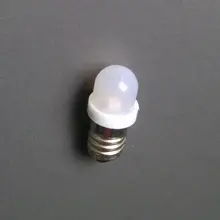 Светодиодный лампы, E10 1 SMD 3528 DC12v матированная крышка высокой яркости